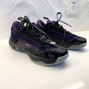 Nike Jordan Luka 2 Space Hunter Black Purple Basketball Shoes 5Y Unisex Athletic